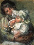 Pierre Renoir The Child with its Nurse oil on canvas